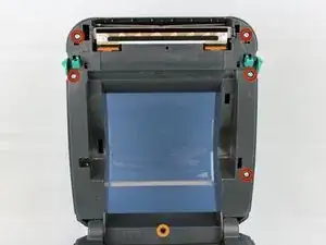 Замена клавиши подачи Zebra ZP 450