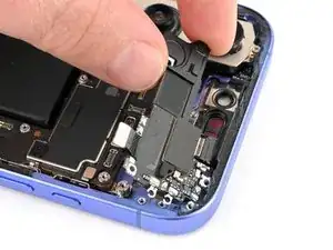 Установка динамика для разговоров iPhone 16