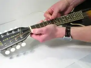 Замена струн на мандолине