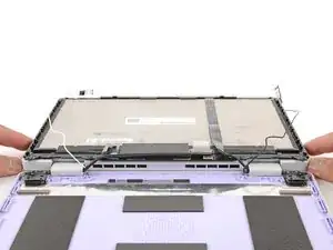 Установка верхней крышки Framework Laptop 12