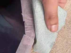 Как отремонтировать скол на краевом выступе сноуборда