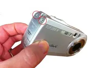 Замена объектива камеры Sony Cyber-shot DSC-P100