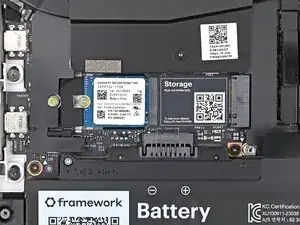 Снятие второго SSD в Framework Laptop 16 (2‑е поколение)