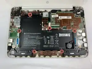 Замена батареи HP Stream 11-y012nr