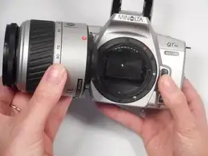 Замена объектива Minolta QTsi Maxxum
