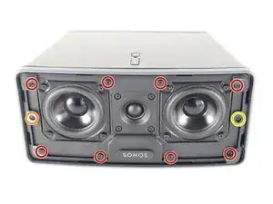 Замена передней панели динамика Sonos Play 3