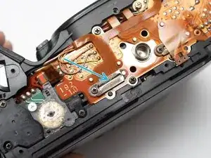 Снятие основной печатной платы Pentax PZ-1p