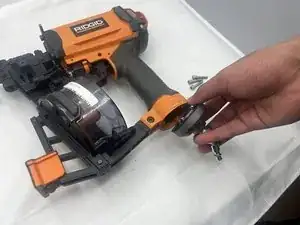 Замена поворотного штуцера подачи воздуха Ridgid R175RNE