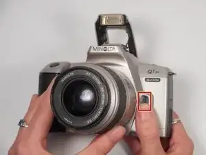 Замена объектива Minolta QTsi Maxxum