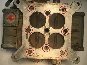 Замена прокладки карбюратора Holley 4 Barrel